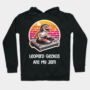 Leopard Gecko Music Pun Hoodie